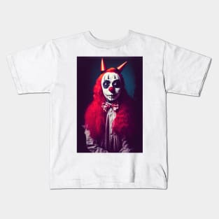 A Creepy, Scary Clown Kids T-Shirt